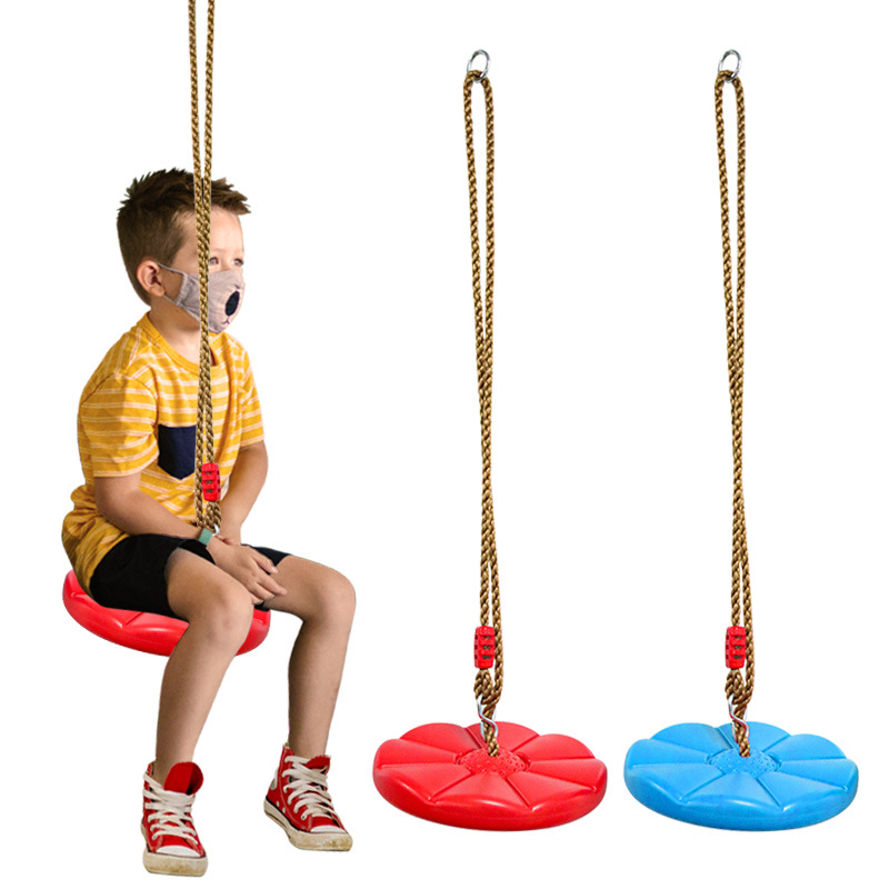 Kids Outdoor Swing And Slide - Balançoire à disque pour enfants, Sports