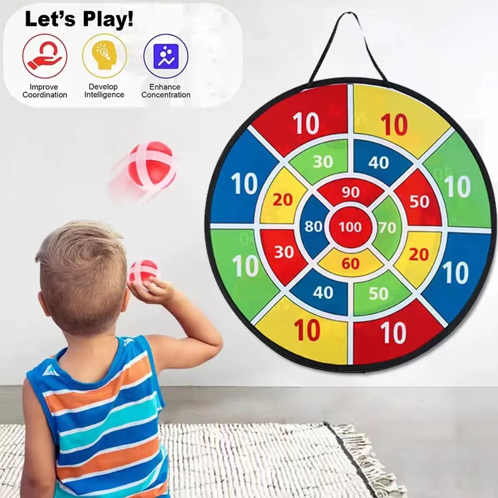 Kids Outdoor Garden Toys - Jeu de fléchettes géantes avec balles