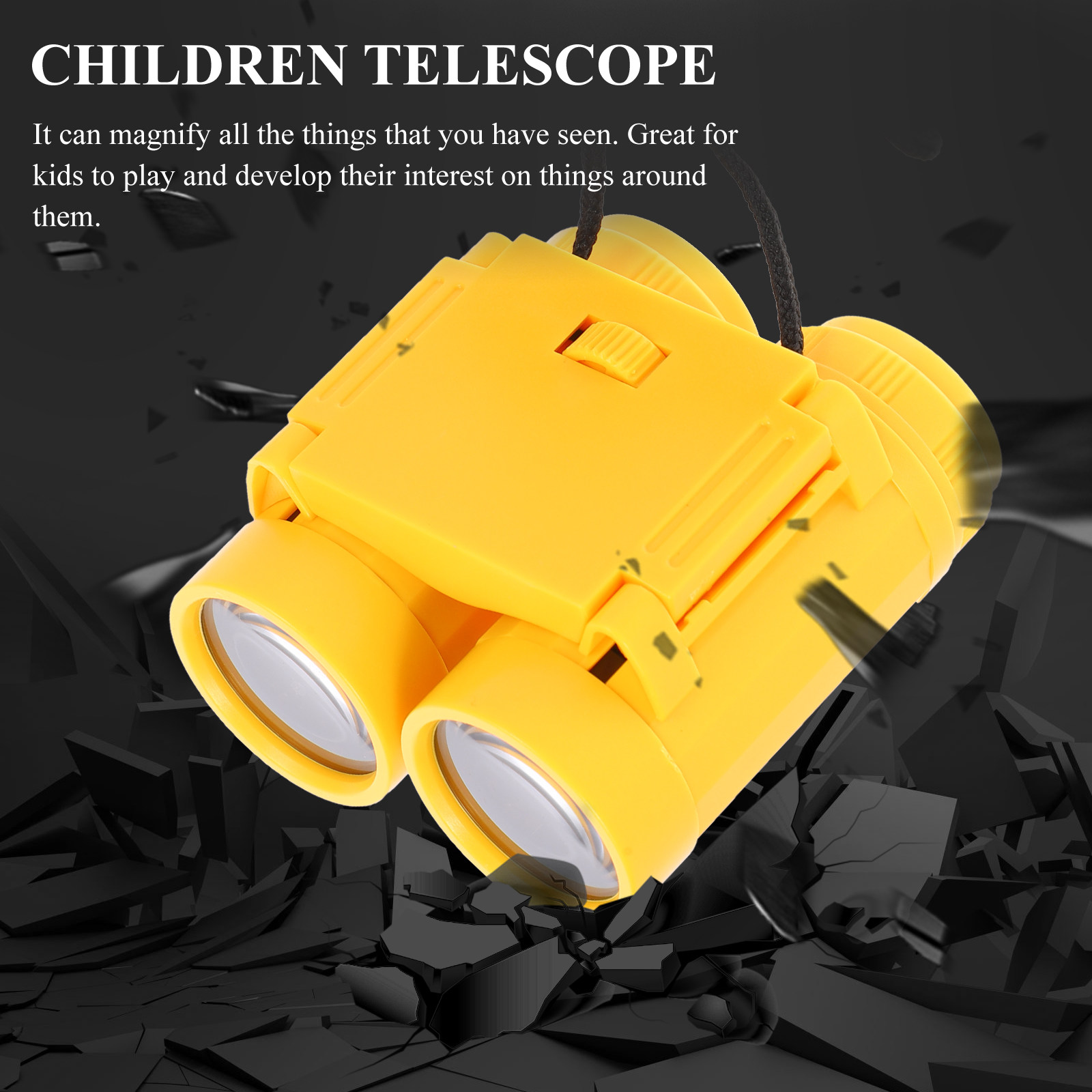 Kids Outdoor Nature Toys - Jumelles jaunes pour enfants, idéales pour
