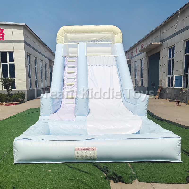 Kids Outdoor Water Slide - Toboggan aquatique gonflable commercial avec piscine