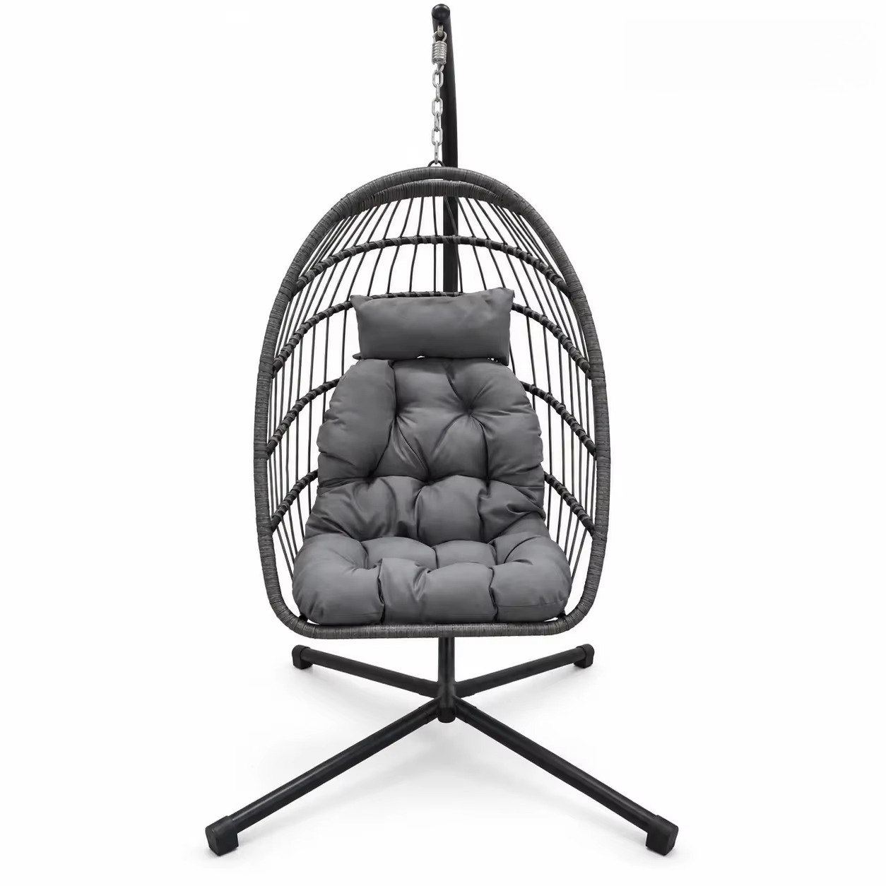 Kids Outdoor Swing Chair - Balançoire de patio avec support, ensemble