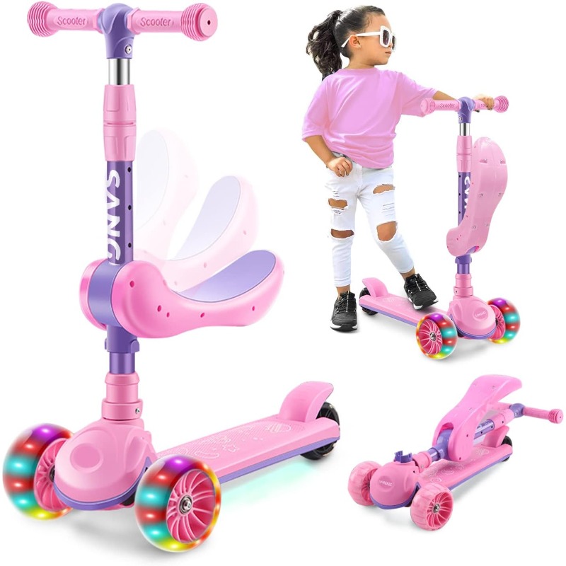 Kids Outdoor Ride On - Trottinette 2 en 1 pour enfants