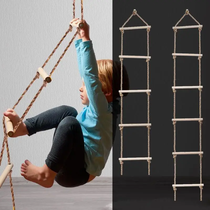 Kids Outdoor Climbing - Échelle en bois pour enfants, jeu