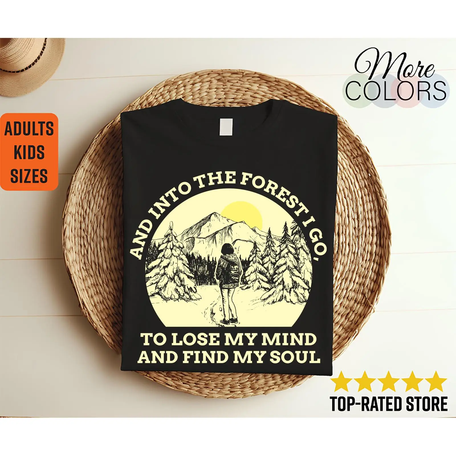 Kids Outdoor Quotes - T-shirt And Into The Forest I