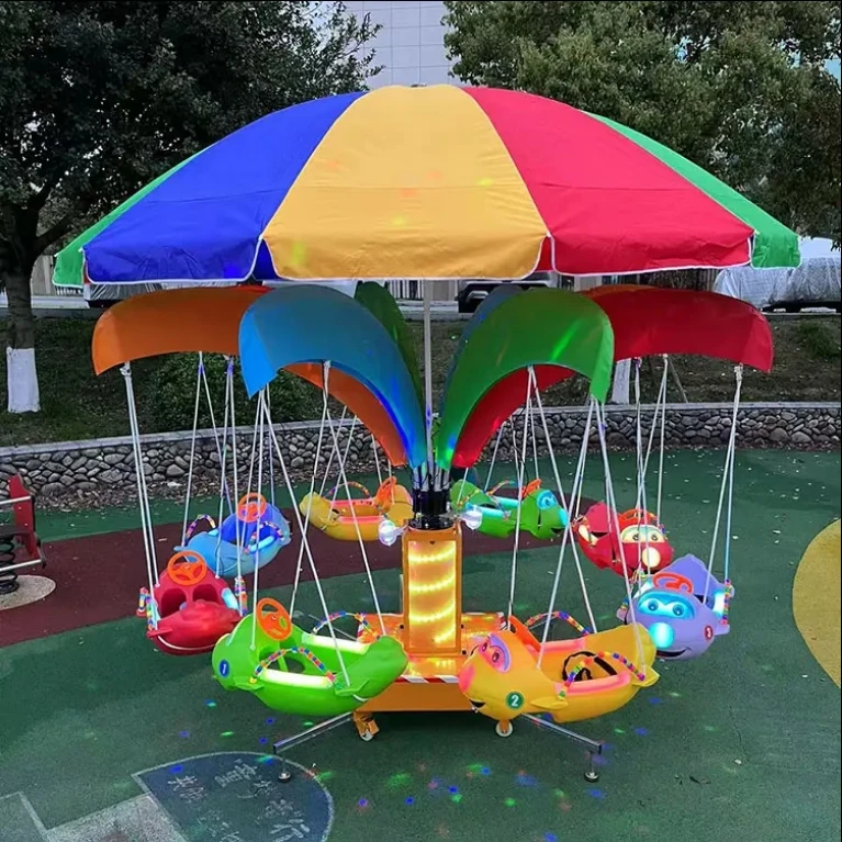 Kids Outdoor Swing Chair - 2026 Mini carrousel pour enfants, équipement