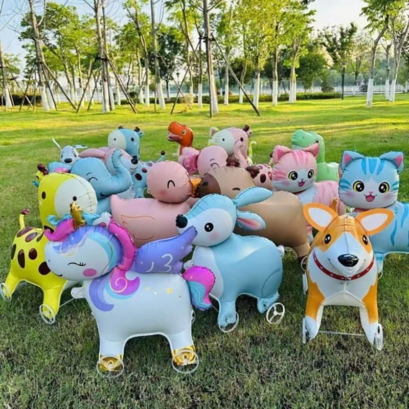 Kids Outdoor Garden Toys - Ballons en aluminium en forme d'animaux
