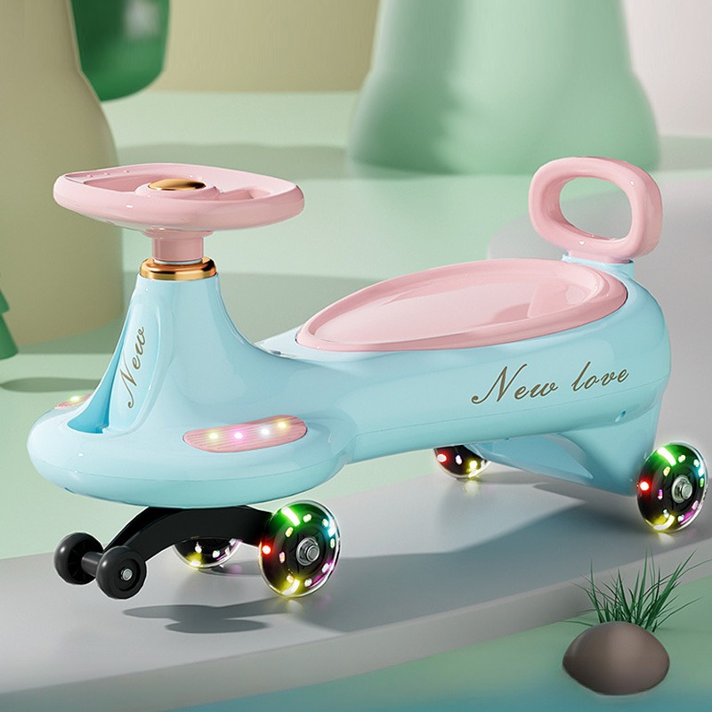 Kids Outdoor Swing And Slide - Voiture à bascule pour enfants mignonne