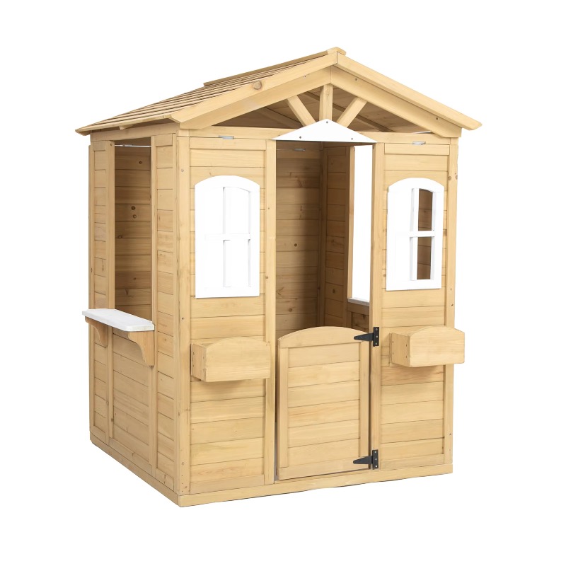 Kids Outdoor Furniture - Maisonnette de jeu en bois massif