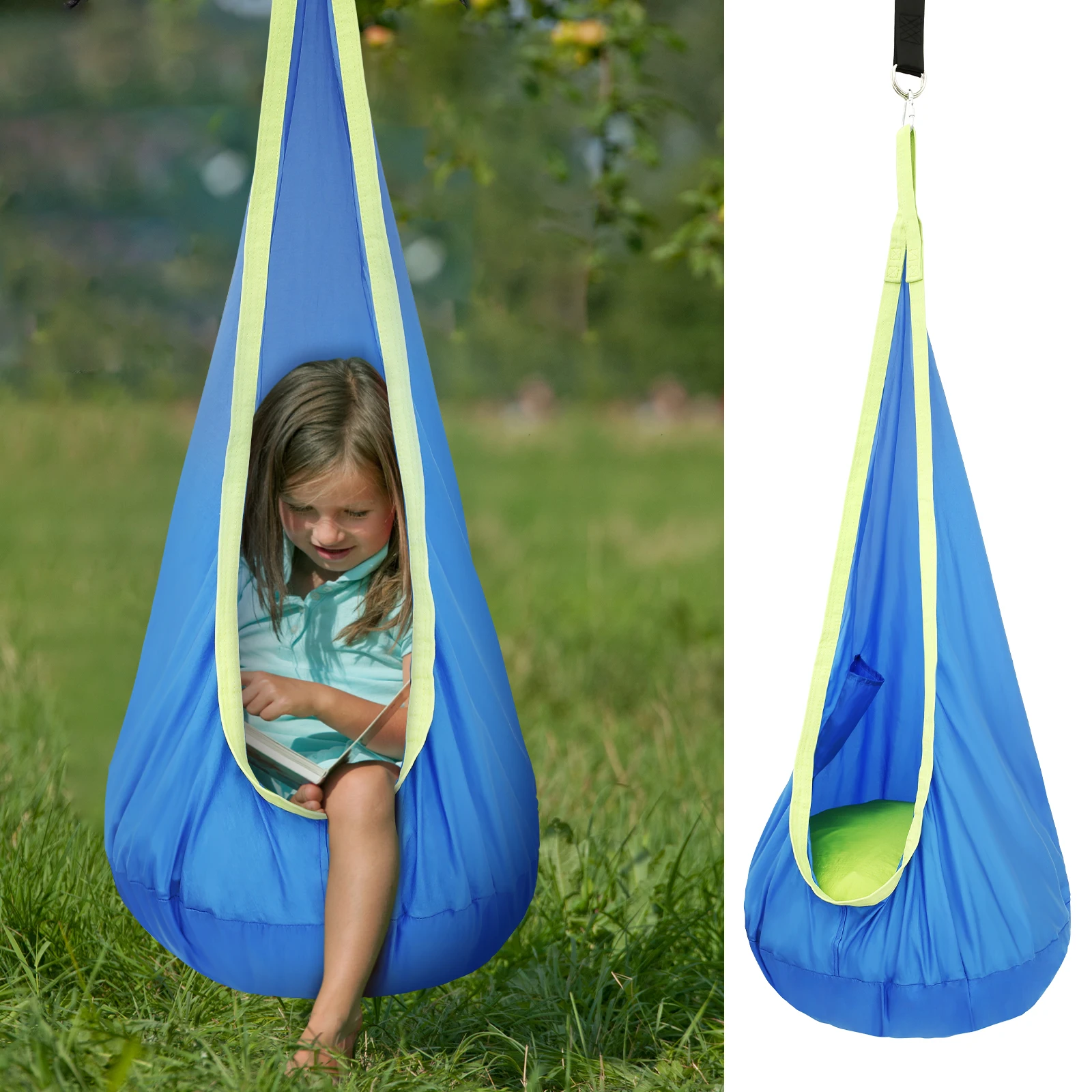 Kids Outdoor Swing Chair - Chaise balancelle sensorielle pour enfants, siège