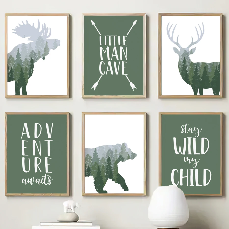 Kids Outdoor Quotes - Toile d'art murale avec citations de