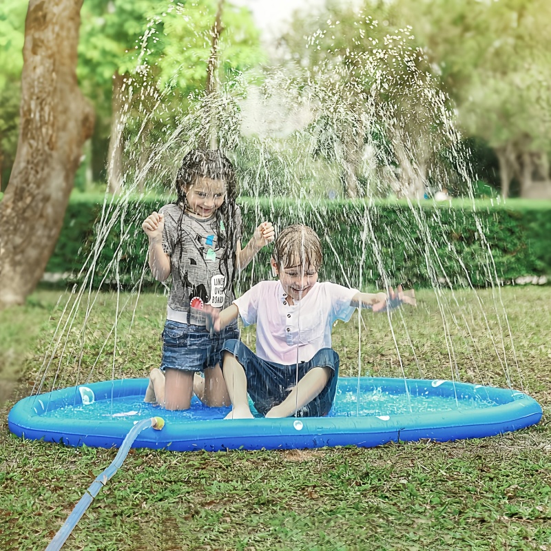 Kids Outdoor Water Sprinkler - Tapis de jeu aquatique gonflable pour