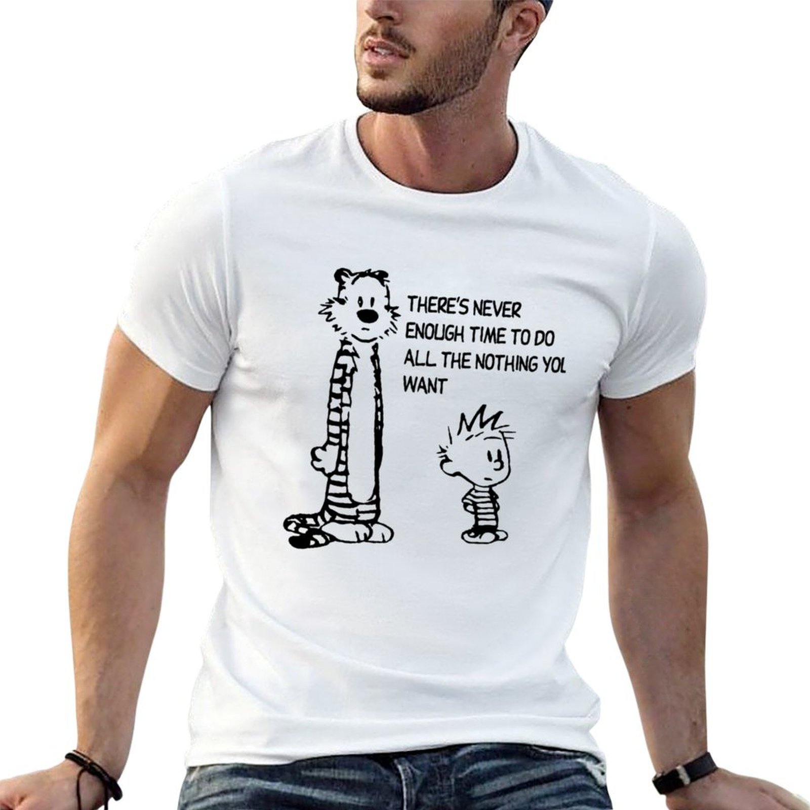 T-shirt Hobbs and Kid, T-shirt - Kids Outdoor Quotes avis et prix
