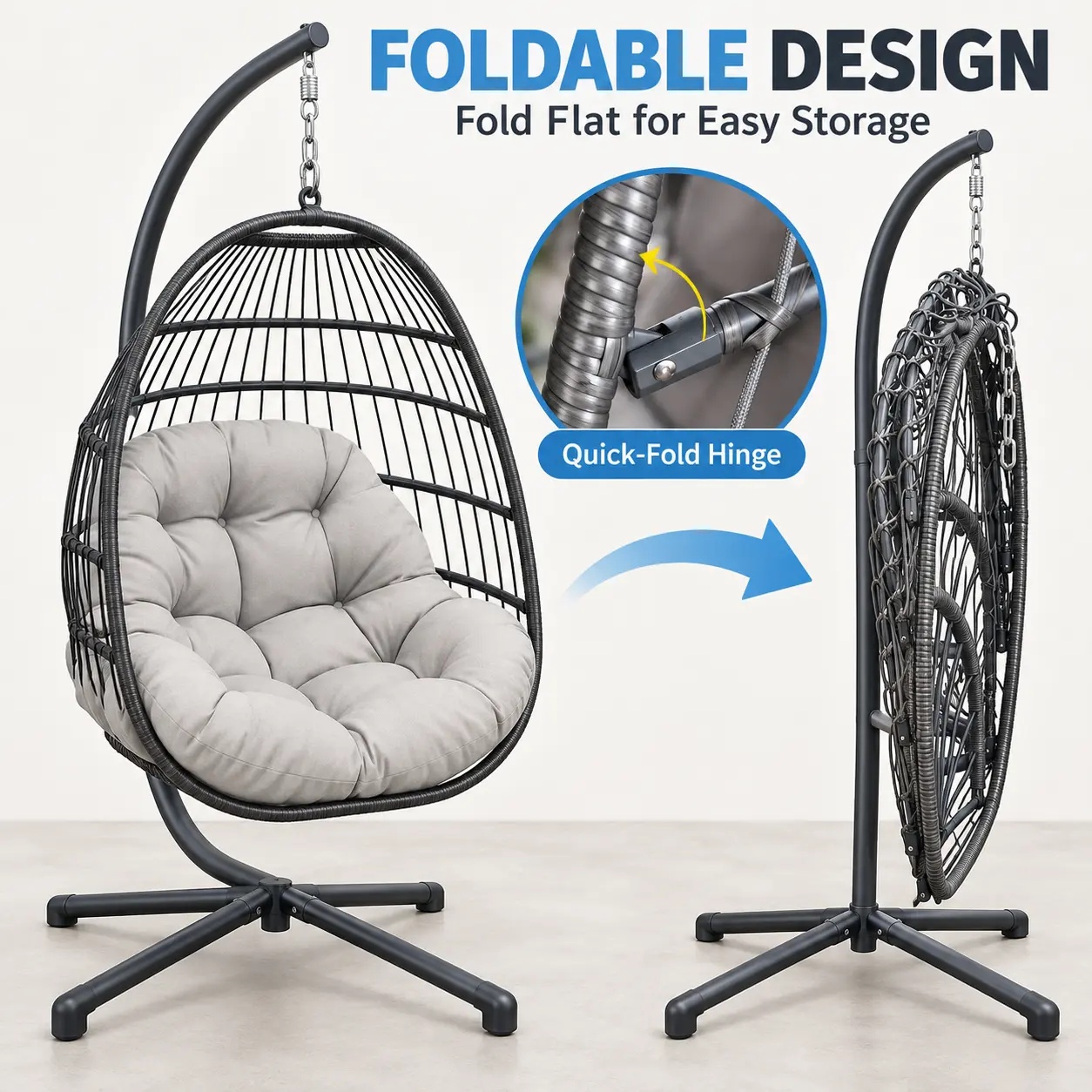 Balançoire de patio avec suppo - Kids Outdoor Swing Chair avis et prix