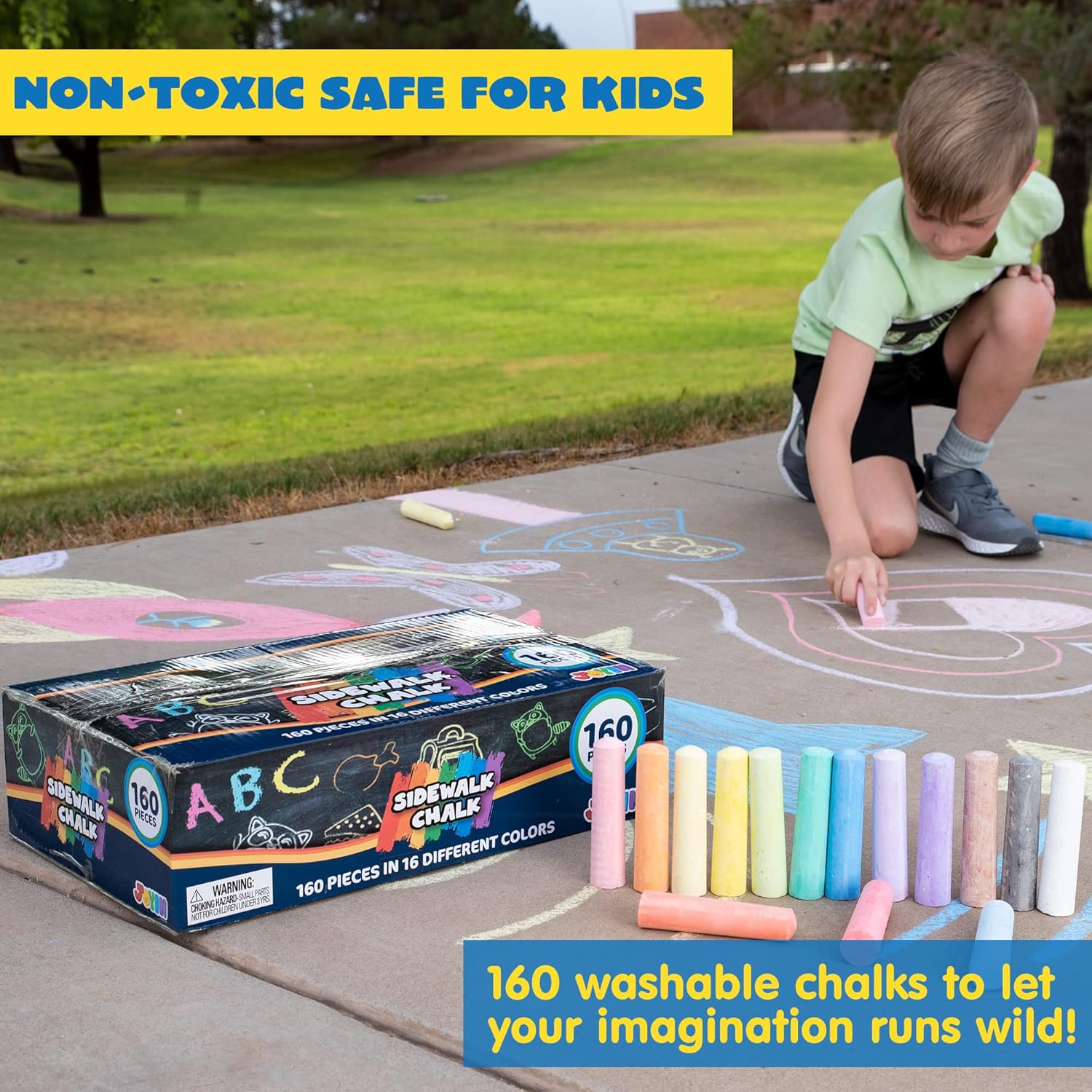 Ensemble de craies de trottoir - Chalk Outdoor Jumbo avis et prix