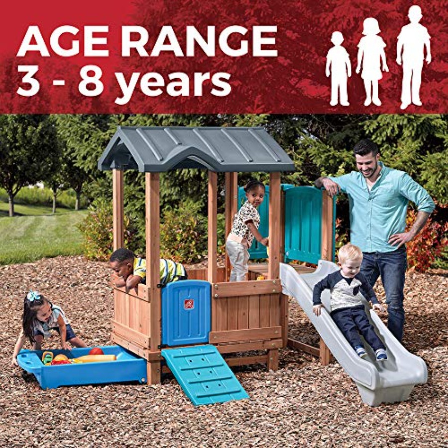 Woodland Adventure Playhouse & - Kids Outdoor Swing And Slide avis et prix