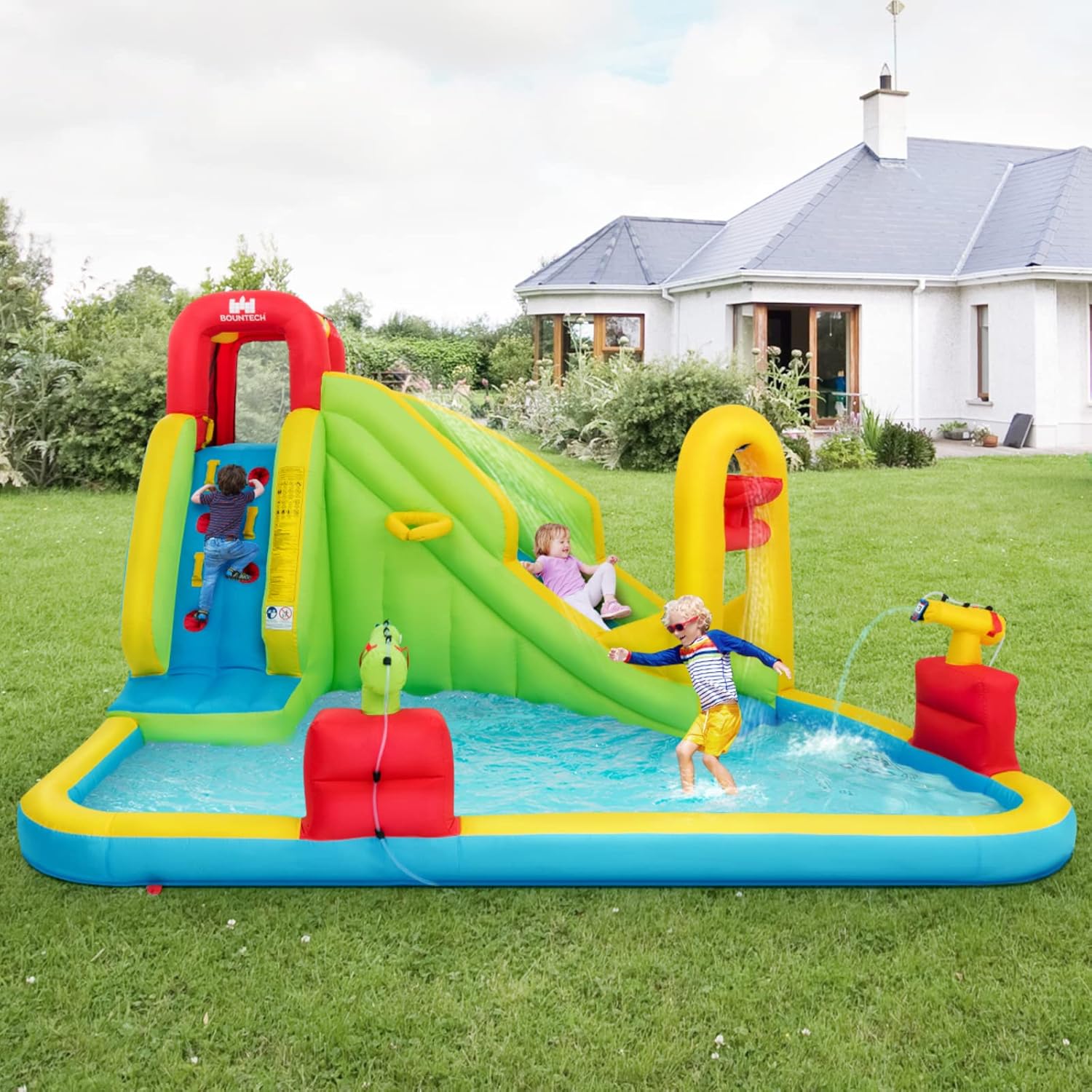 Parc aquatique gonflable géant - Kids Outdoor Water Slide avis et prix