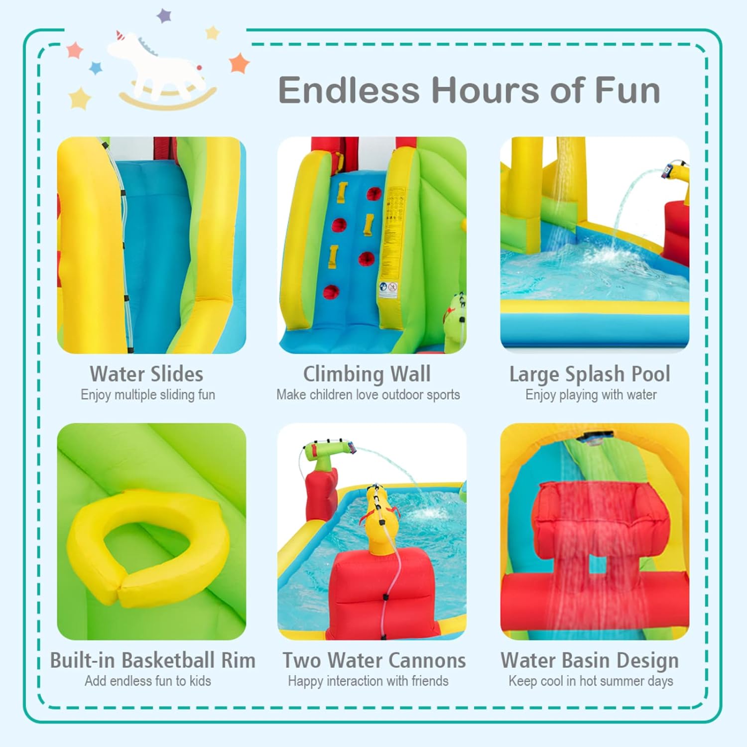 Parc aquatique gonflable géant - Kids Outdoor Water Slide avis et prix