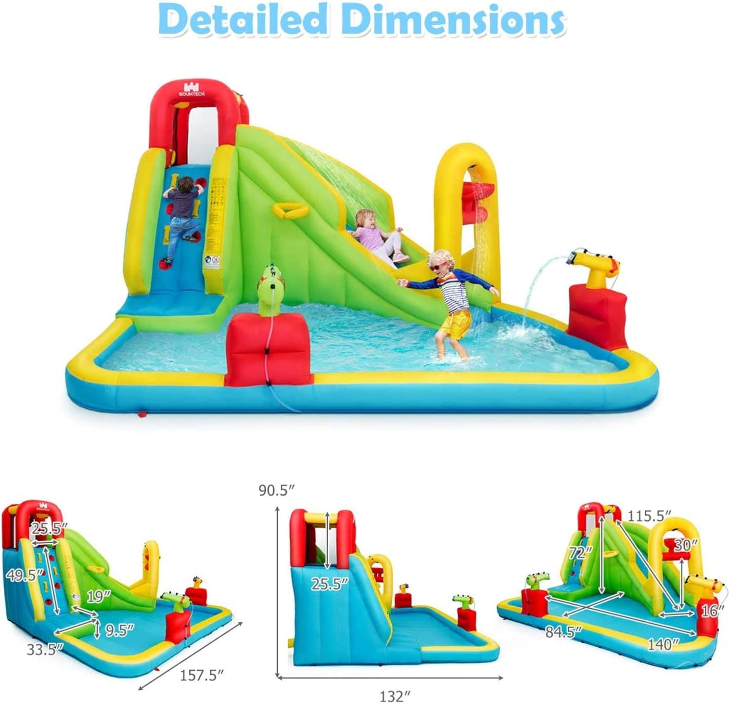 Parc aquatique gonflable géant - Kids Outdoor Water Slide avis et prix