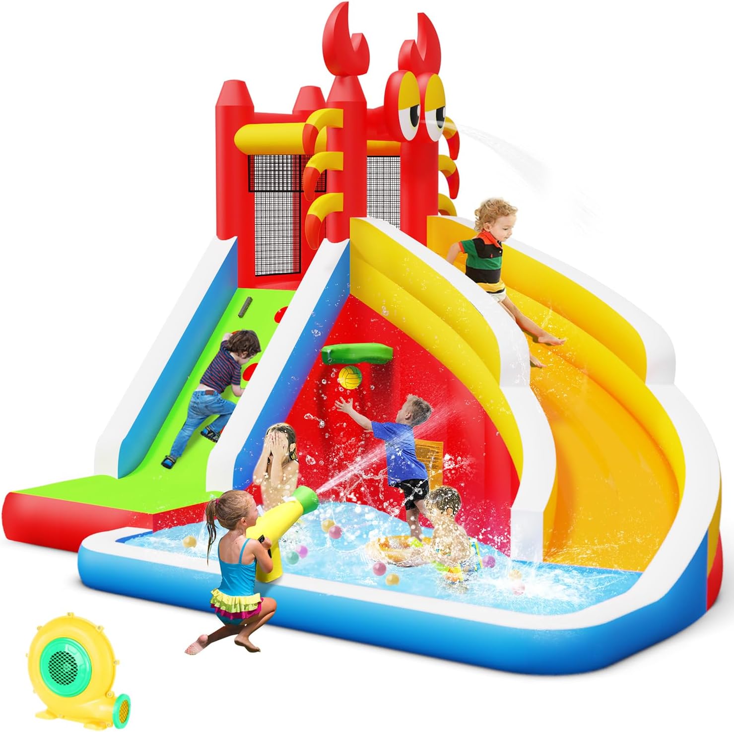 Grande structure gonflable ave - Kids Outdoor Water Slide avis et prix