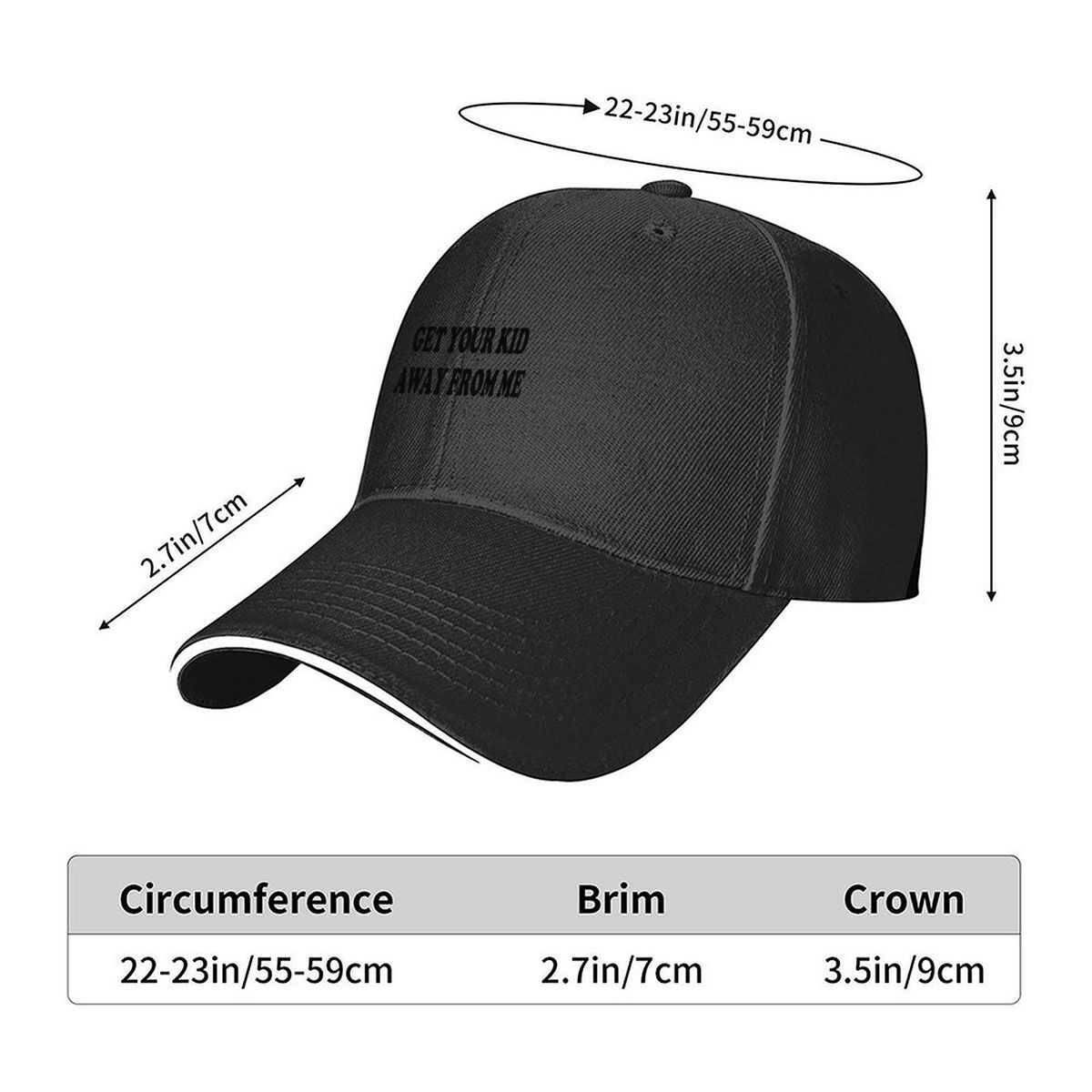 Chapeau de baseball sandwich t - Kids Outdoor Quotes avis et prix