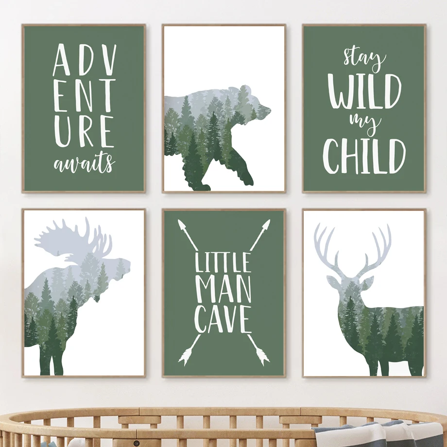 Toile d'art murale avec citati - Kids Outdoor Quotes avis et prix